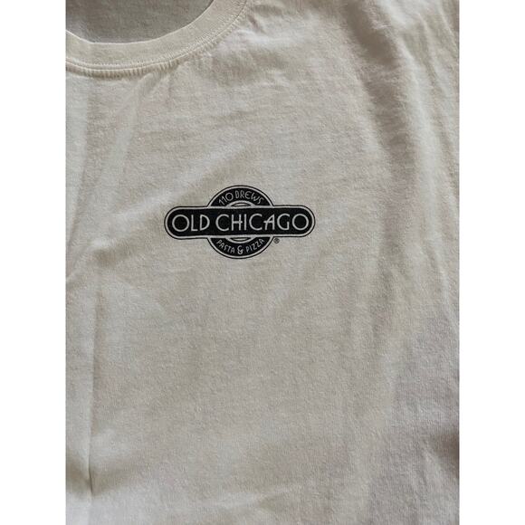 Vintage Old Chicago Beer Yourself Short Sleeve White  T-shirt Unisex Large - Picture 3 of 4